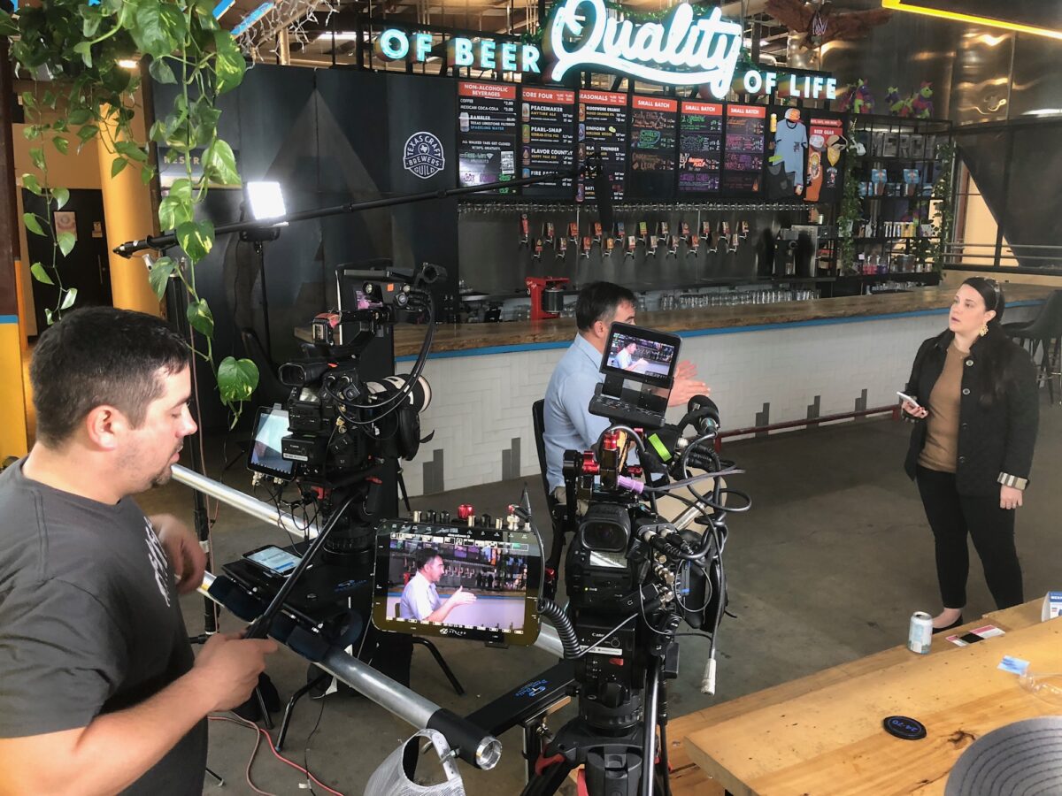 Behind the scenes for Cut To Create's customer testimonial package for G&A Partners