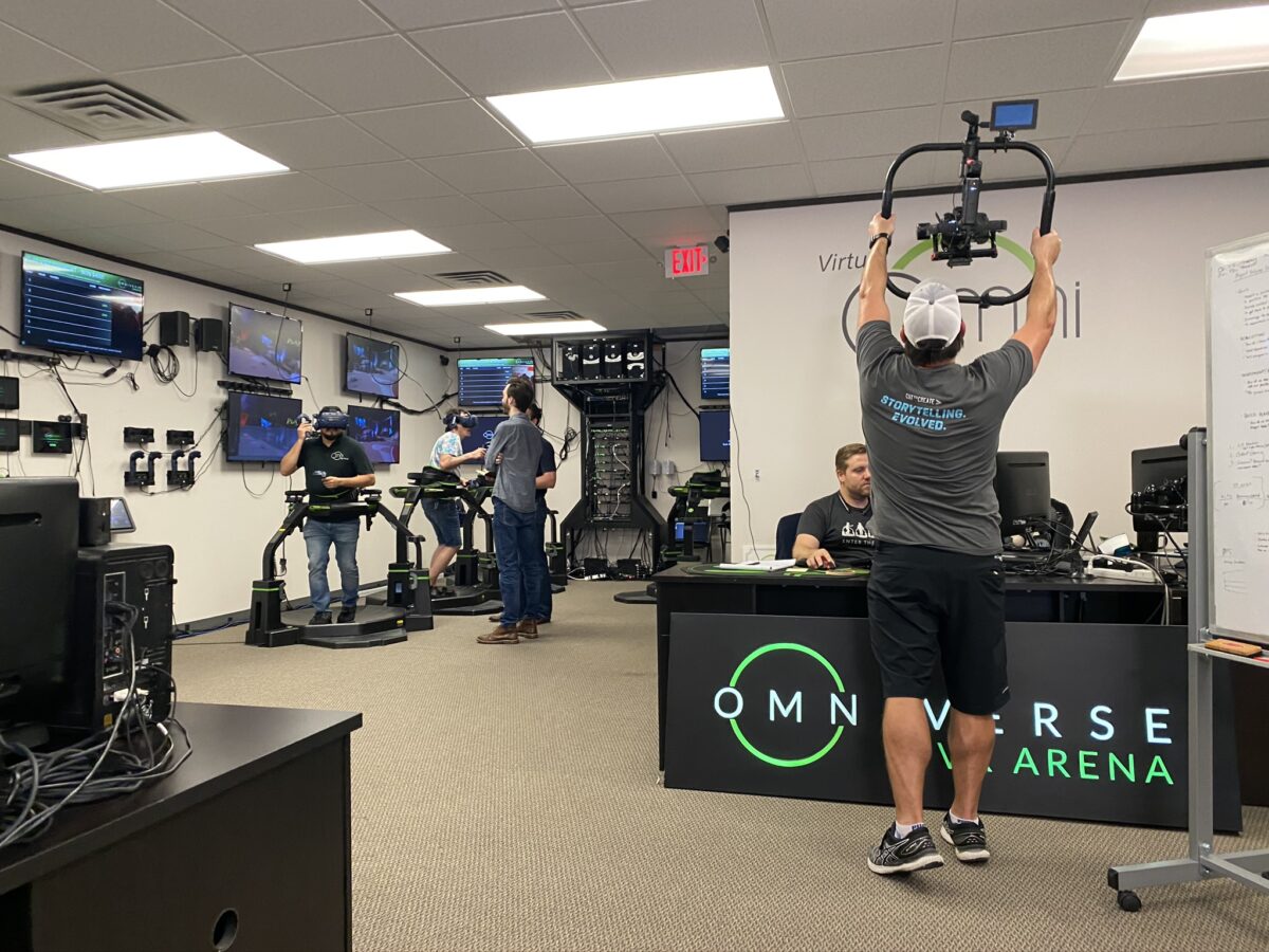 Behind the Scenes at Cut To Create's video production for Virtuix's Omni One