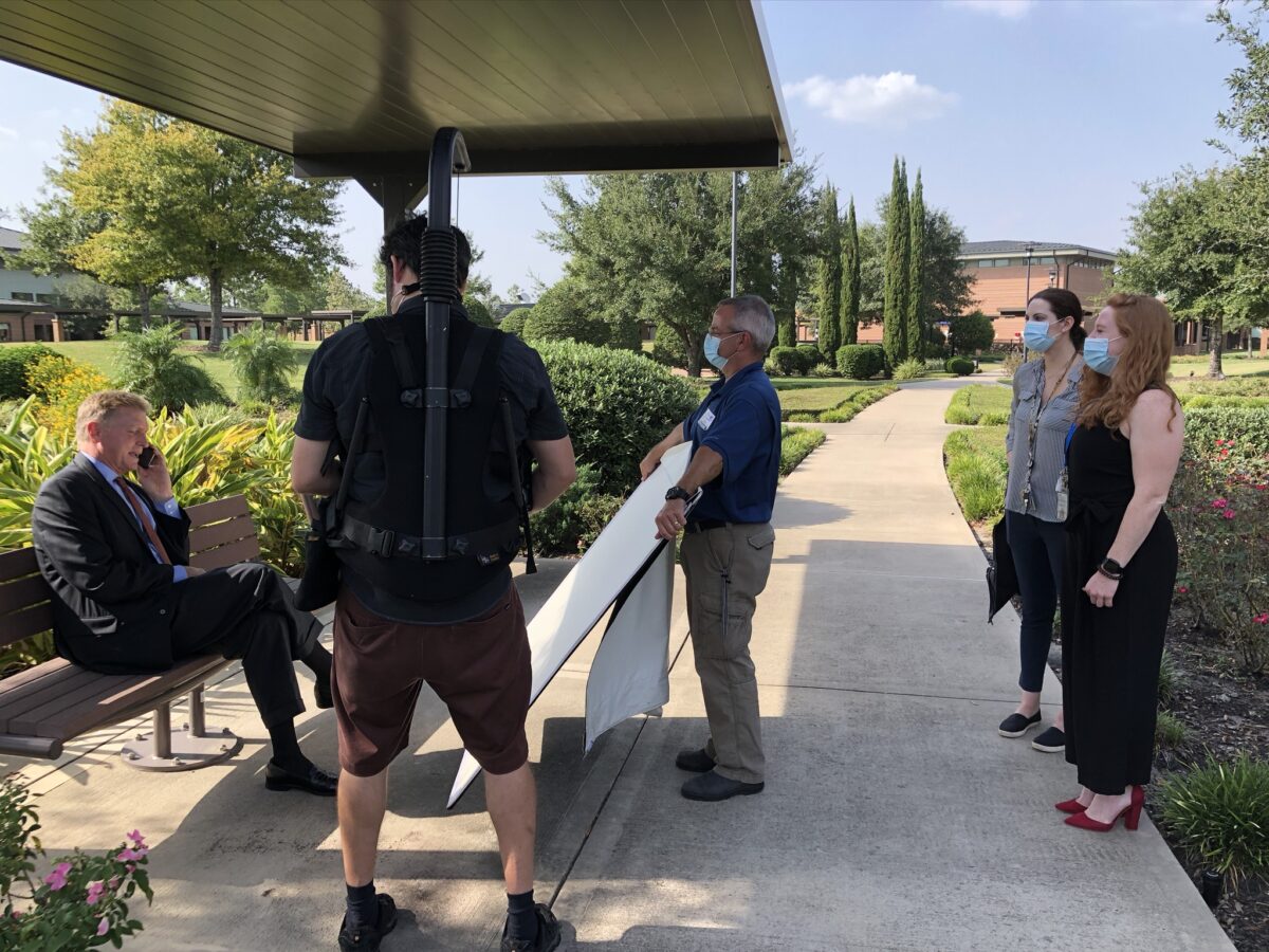 Behind the scenes at Cut To Create's video production for The Menninger Clinic in Houston, TX