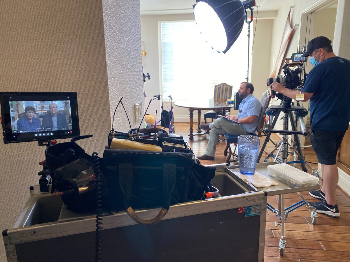 Behind the scenes at Cut To Create's video productions for Holocaust Museum Houston's honoree videos for their Guardian of the Human Spirit award and Lyndon Baines Johnson Moral Courage Award