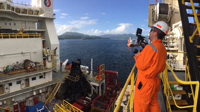 Behind the scenes for Cut To Create's video production for McDermott's Angelin platform BP