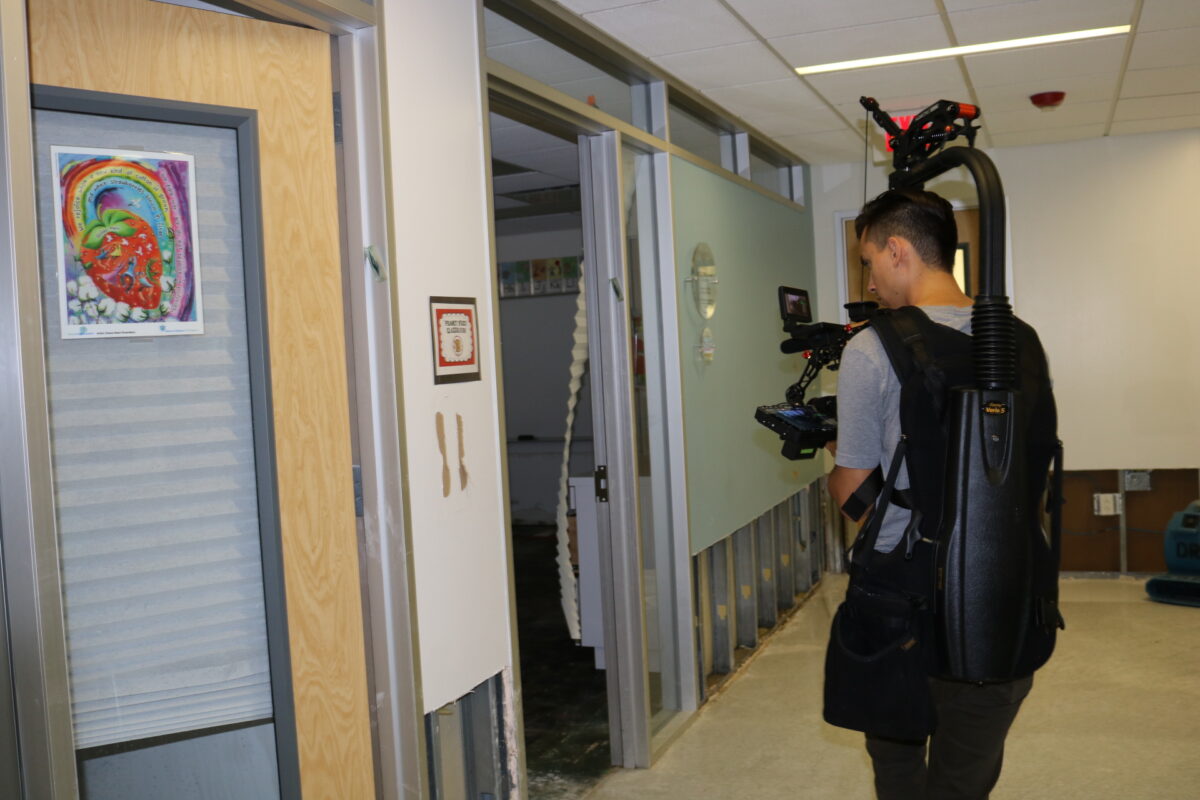 Behind the scenes at Cut To Create's package of fundraising videos for the Jewish Federation of Greater Houston after various jewish establishments were devastated by Hurricane Harvey in 2017