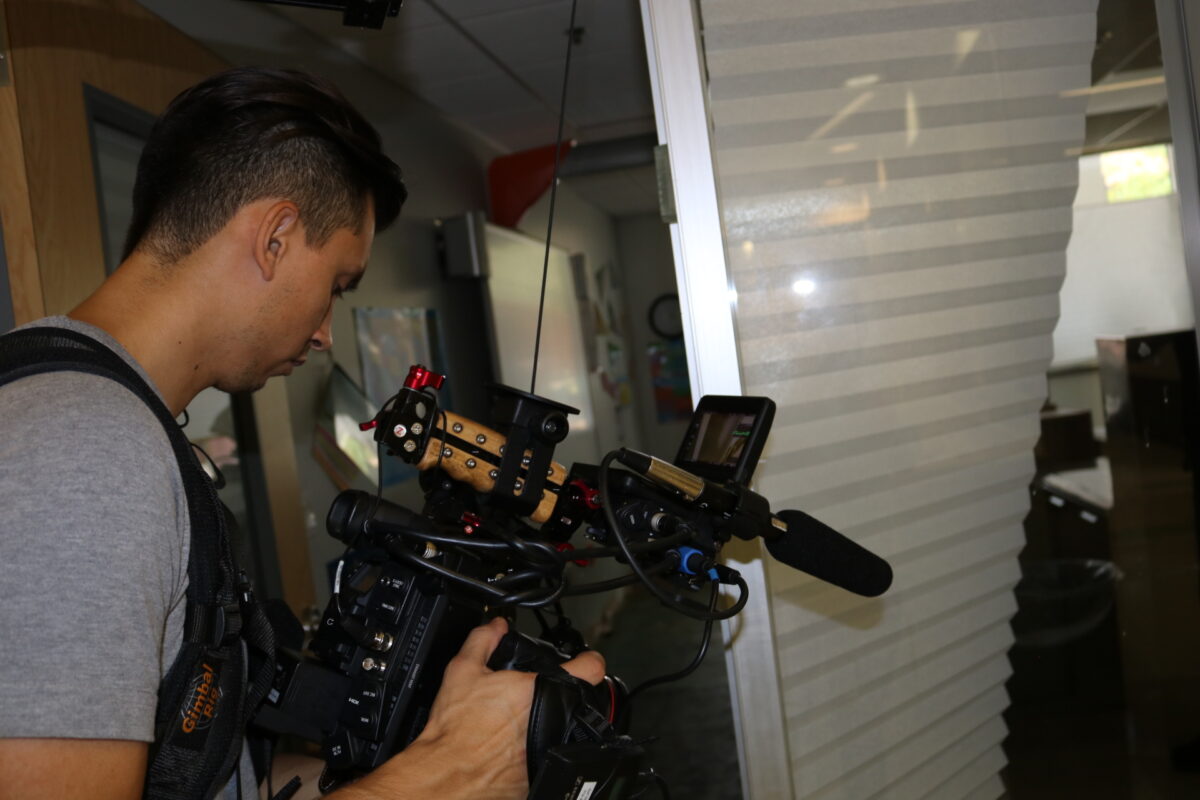 Behind the scenes at Cut To Create's package of fundraising videos for the Jewish Federation of Greater Houston after various jewish establishments were devastated by Hurricane Harvey in 2017