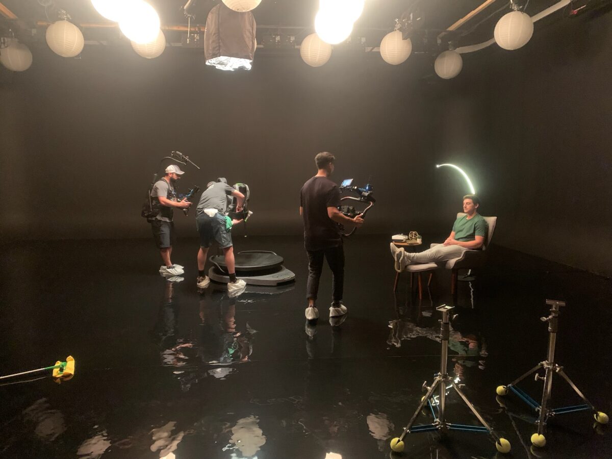 Behind the Scenes at Cut To Create's video production for Virtuix's Omni One