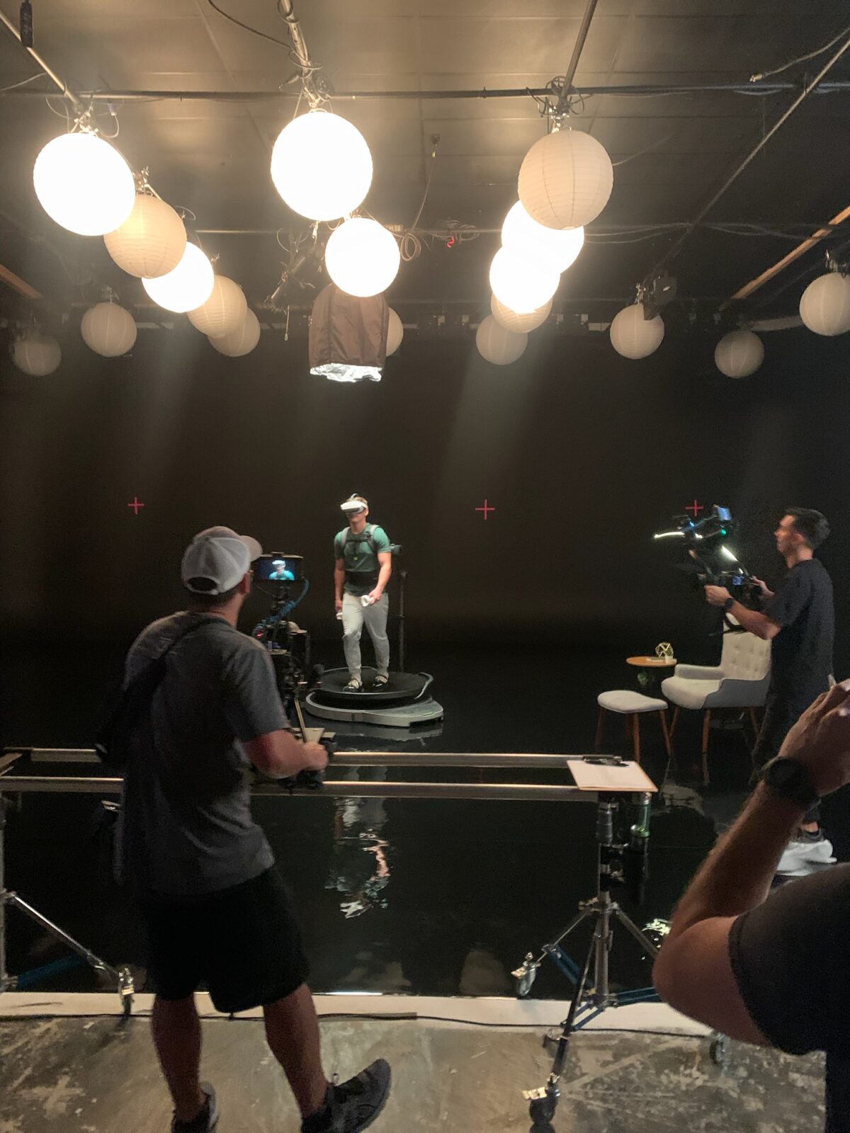 Behind the Scenes at Cut To Create's video production for Virtuix's Omni One