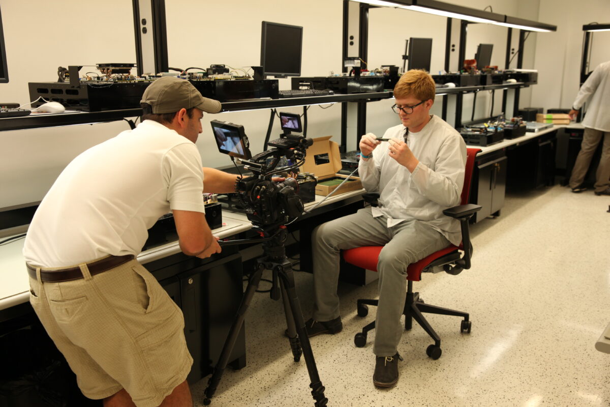 Behind the scenes at Cut To Create's video production for Smith and Associates in Houston, TX
