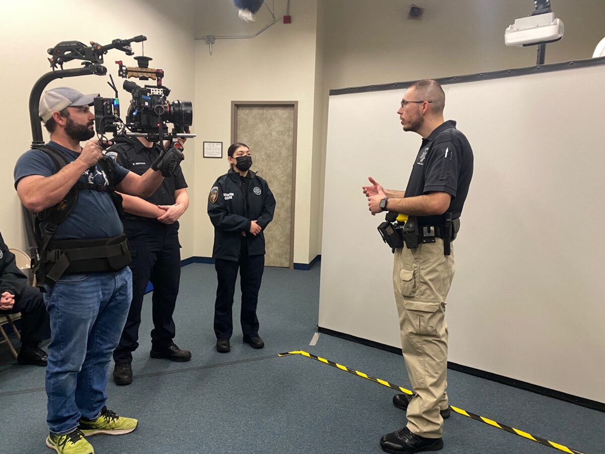 Behind the scenes at Cut To Create's video production for The Menninger Clinic in Houston, TX