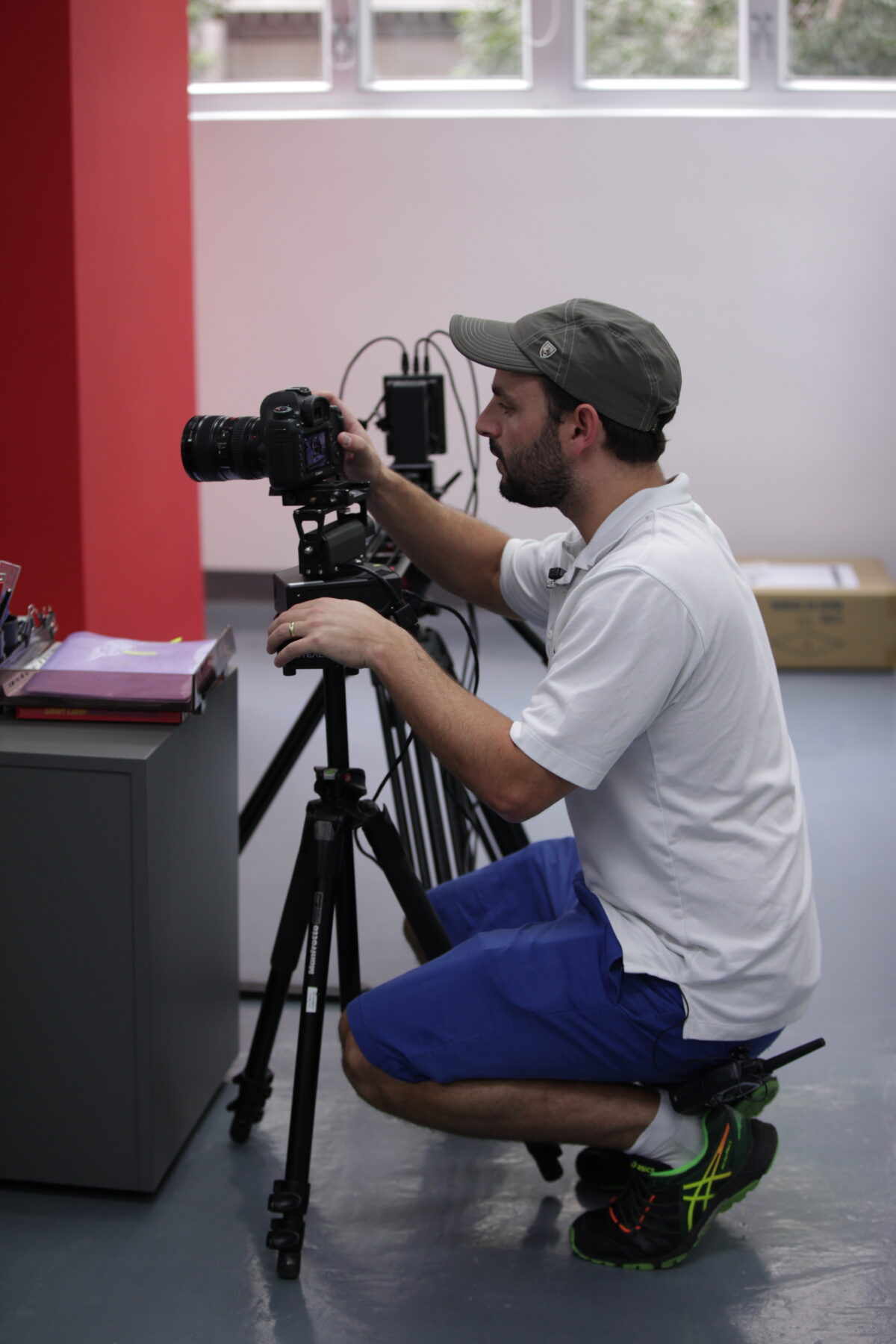 Behind the scenes at Cut To Create's video production for Smith and Associates in Houston, TX
