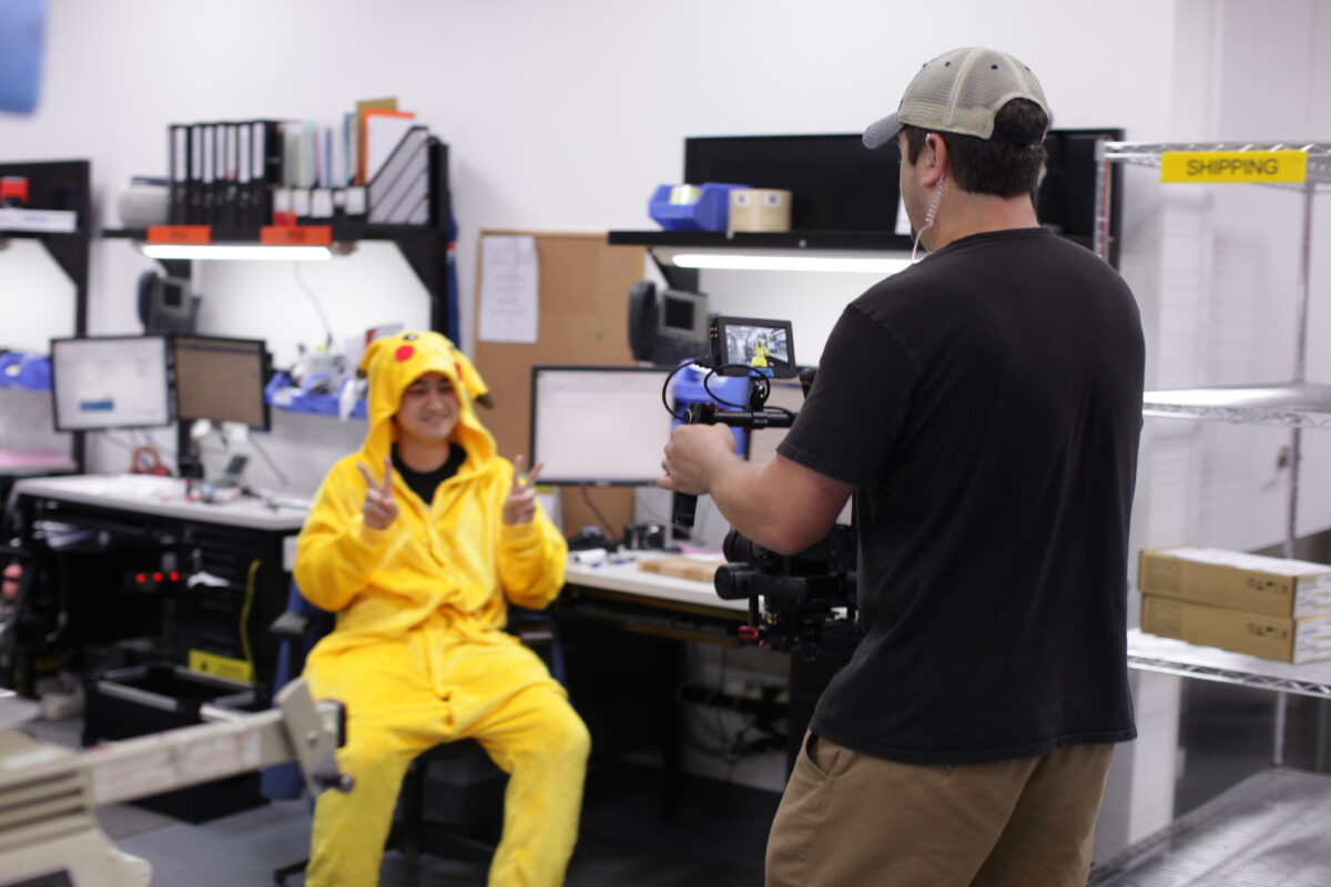 Behind the scenes at Cut To Create's video production for Smith and Associates in Houston, TX