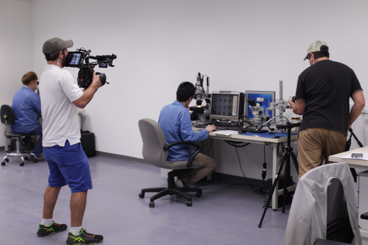 Behind the scenes at Cut To Create's video production for Smith and Associates in Houston, TX