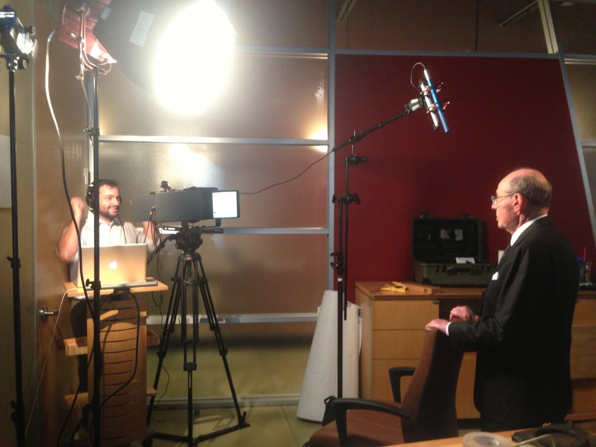 Behind the scenes at Cut To Create's video productions for Holocaust Museum Houston's honoree videos for their Guardian of the Human Spirit award and Lyndon Baines Johnson Moral Courage Award