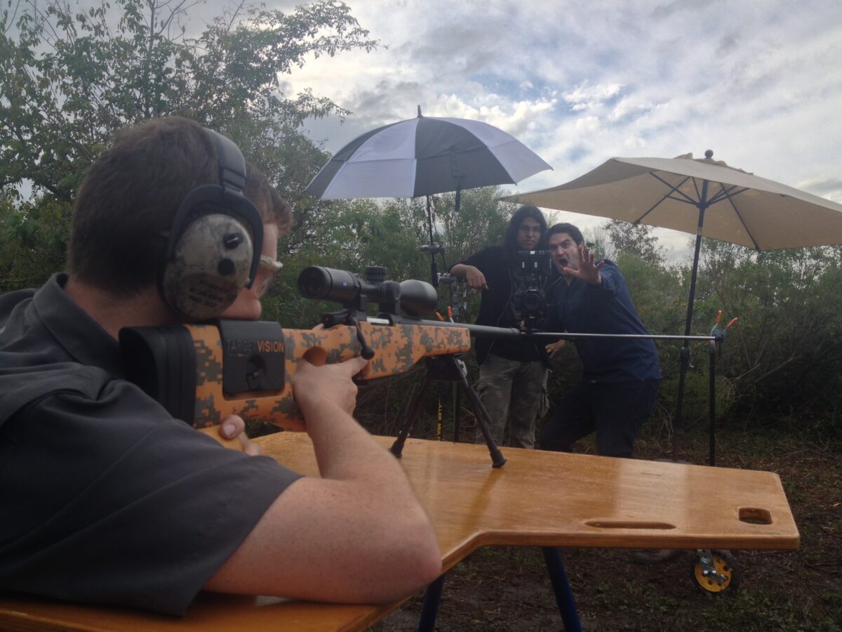 Behind the scenes at Cut To Create's video production shoot for TargetVision.