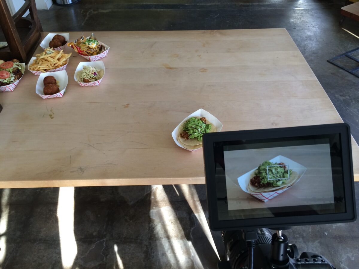 Behind the scenes at Cut To Create's video production for H-Town Streats and Hugs and Donuts.