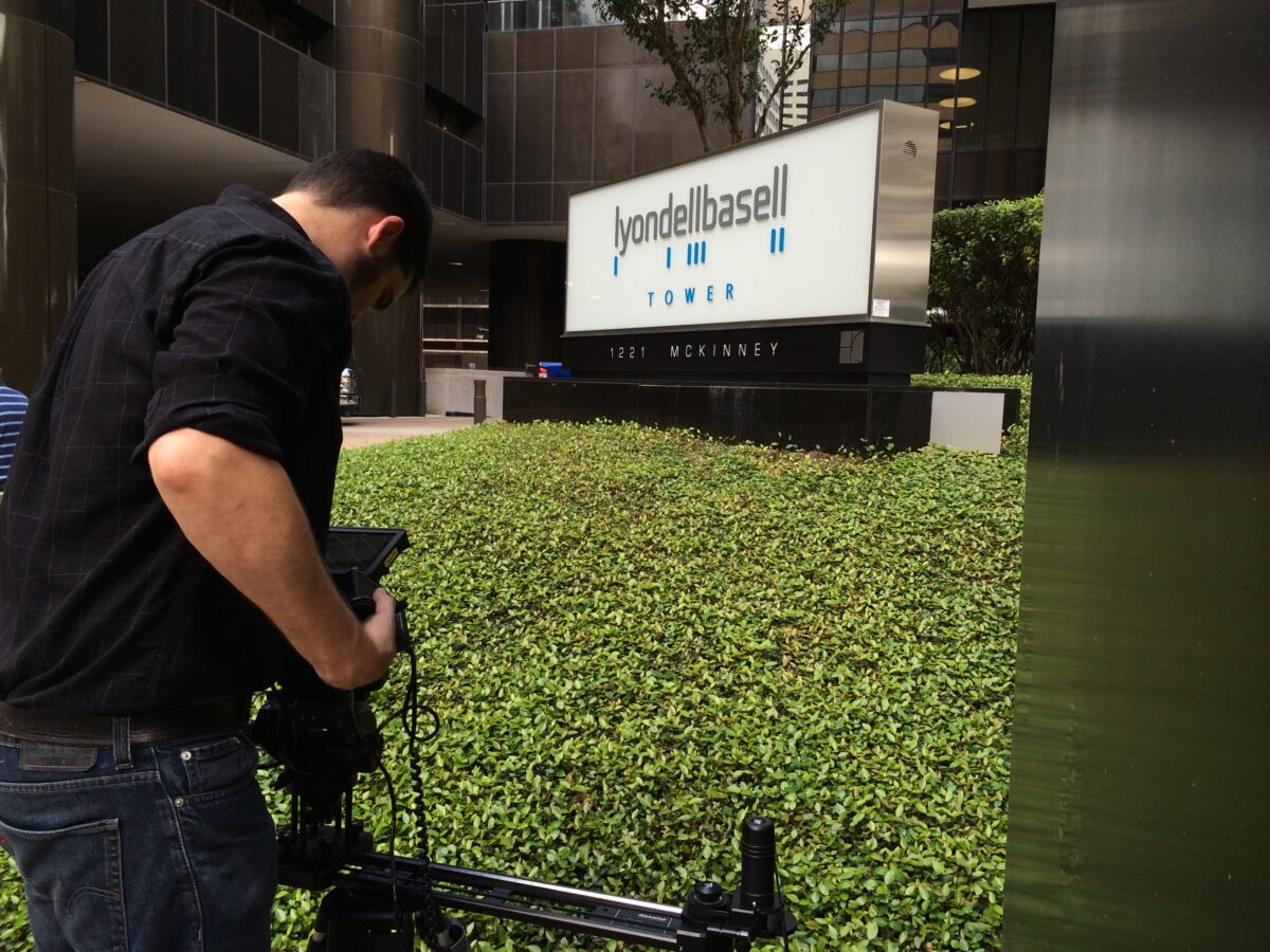 Behind the scenes at Cut To Create's video production for LyondellBasell.