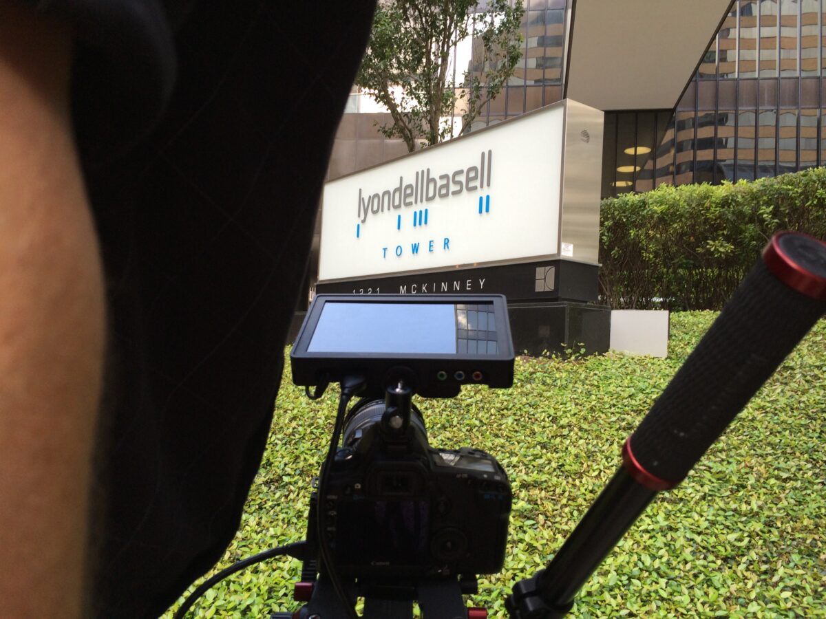 Behind the scenes at Cut To Create's video production for LyondellBasell.