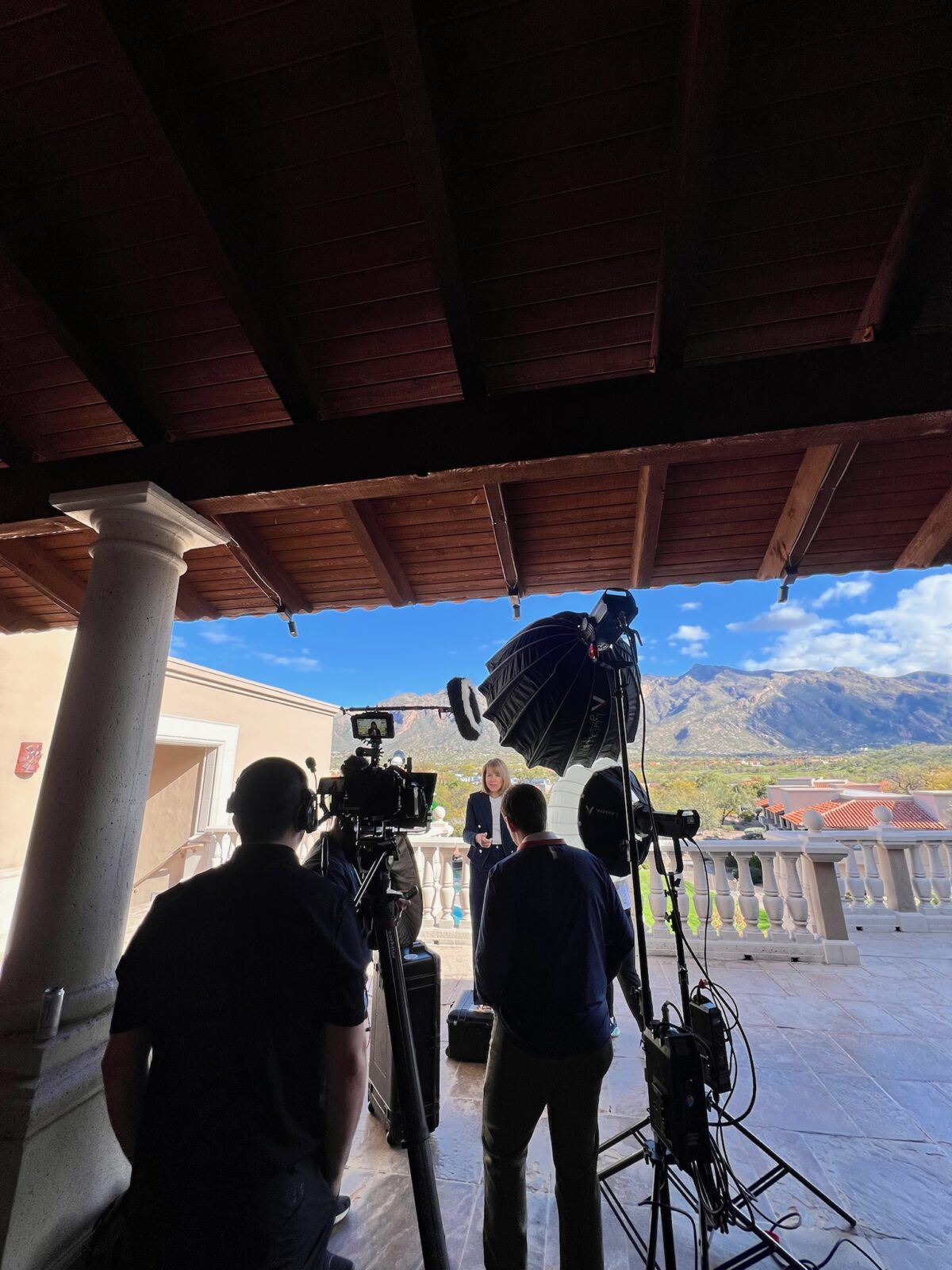 Behind the scenes for Cut To Create's video production project for Katie Couric Media and Exact Sciences