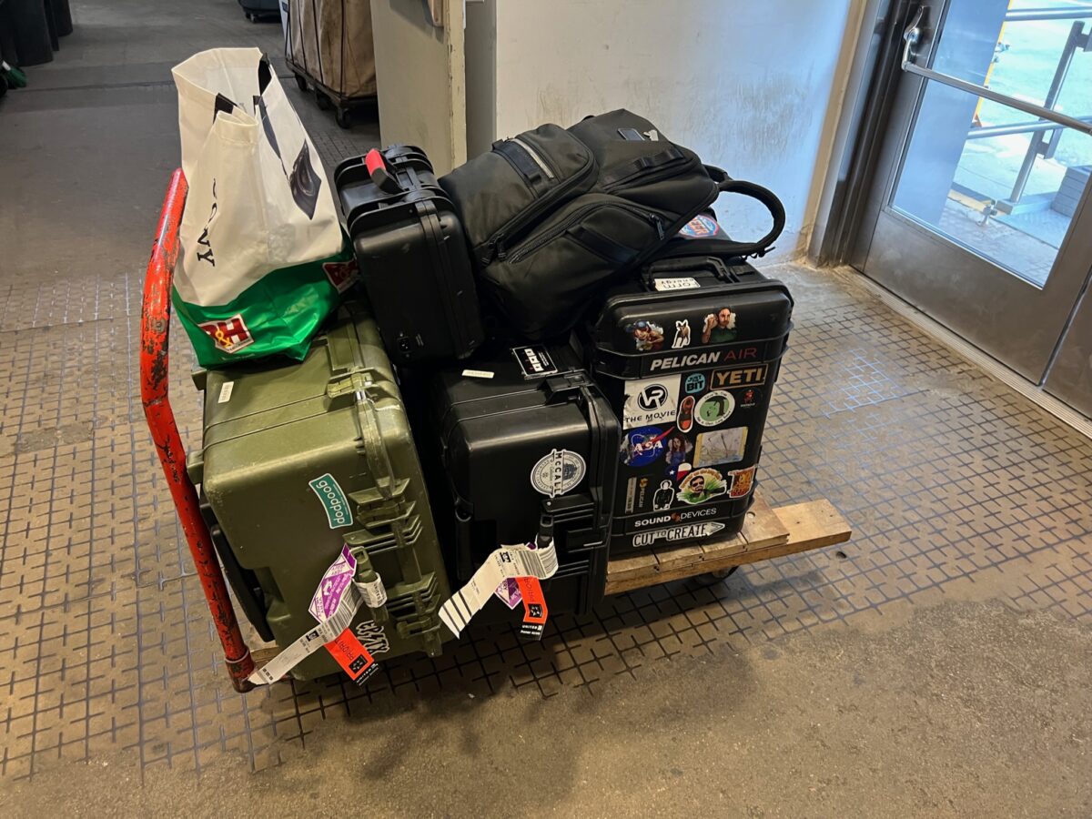 Behind the scenes on a video production shoot for Katie Couric Media and Viewray