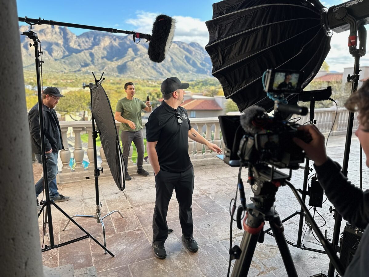 Behind the scenes for Cut To Create's video production project for Katie Couric Media and Exact Sciences