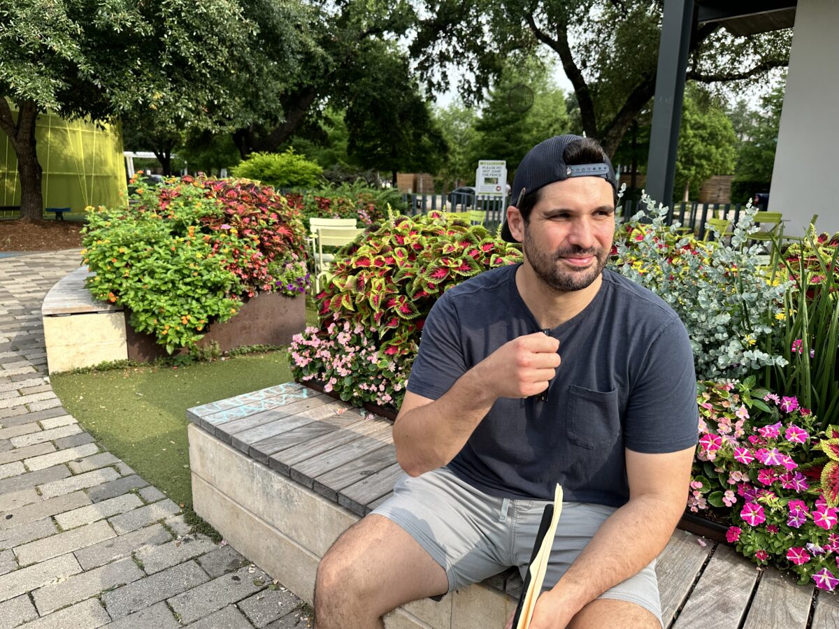 Producer, Danny Beaser, poses for a scout photo during Cut To Create's pre-production work