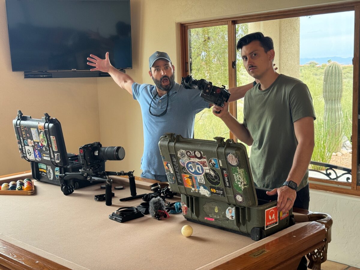 Behind the scenes for Cut To Create's video production project for Katie Couric Media and Exact Sciences