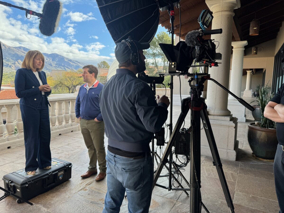 Behind the scenes for Cut To Create's video production project for Katie Couric Media and Exact Sciences