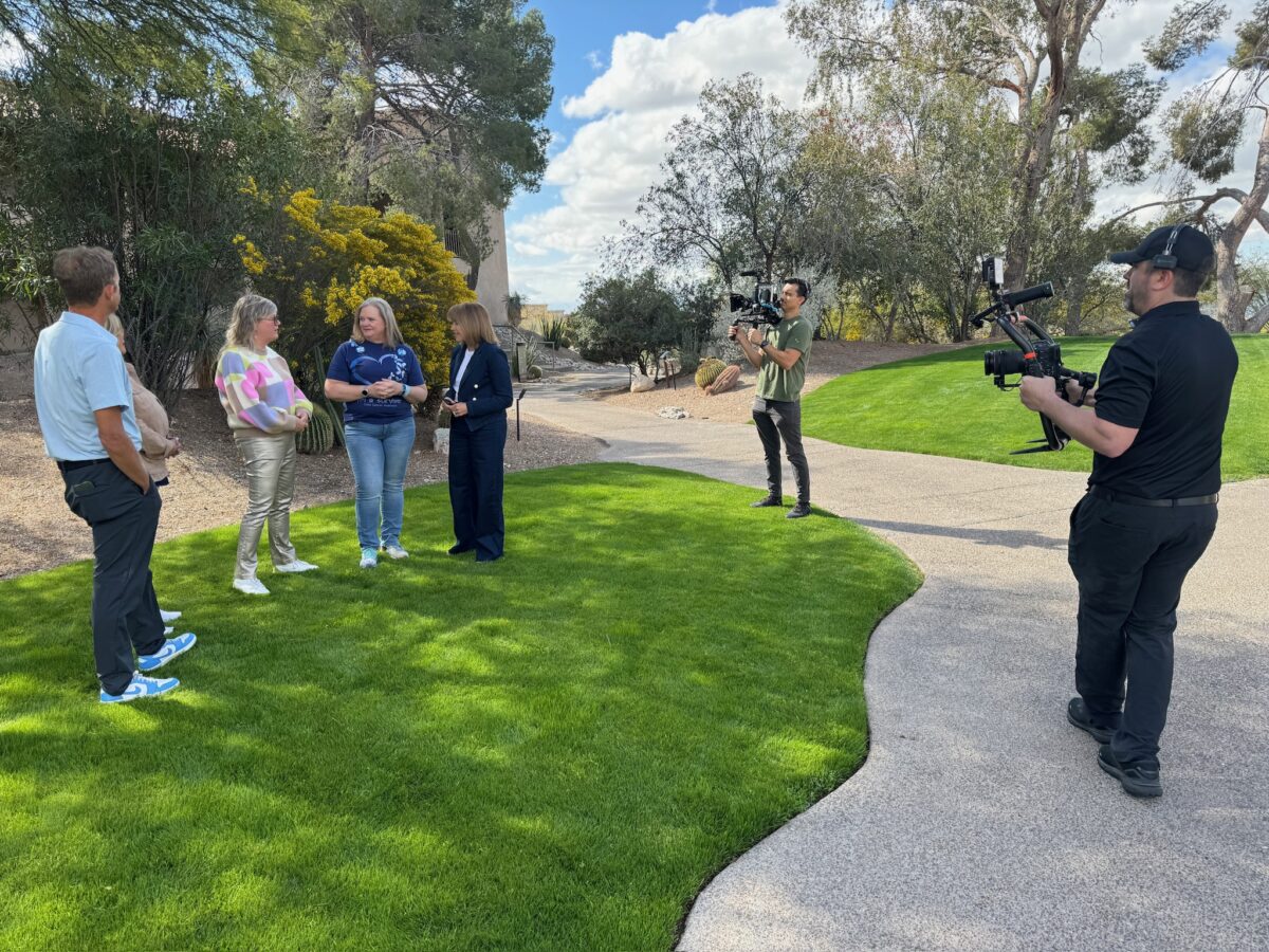 Behind the scenes for Cut To Create's video production project for Katie Couric Media and Exact Sciences