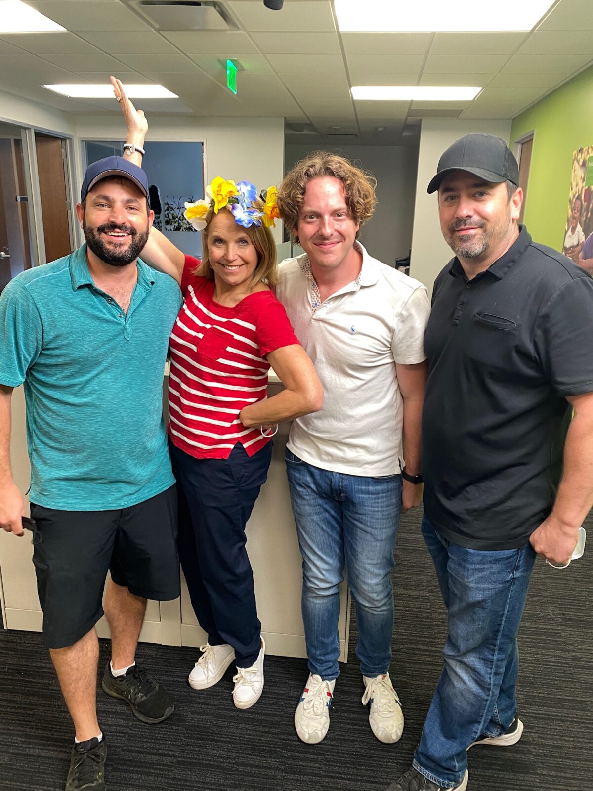 Behind the scenes from a video production shoot for Katie Couric Media and Humana in New Orleans, LA