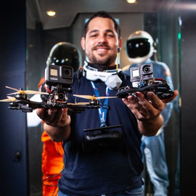 Beto Diaz FPV Drone Pilot for Corporate Video Production Company Cut To Create based in Houston Texas