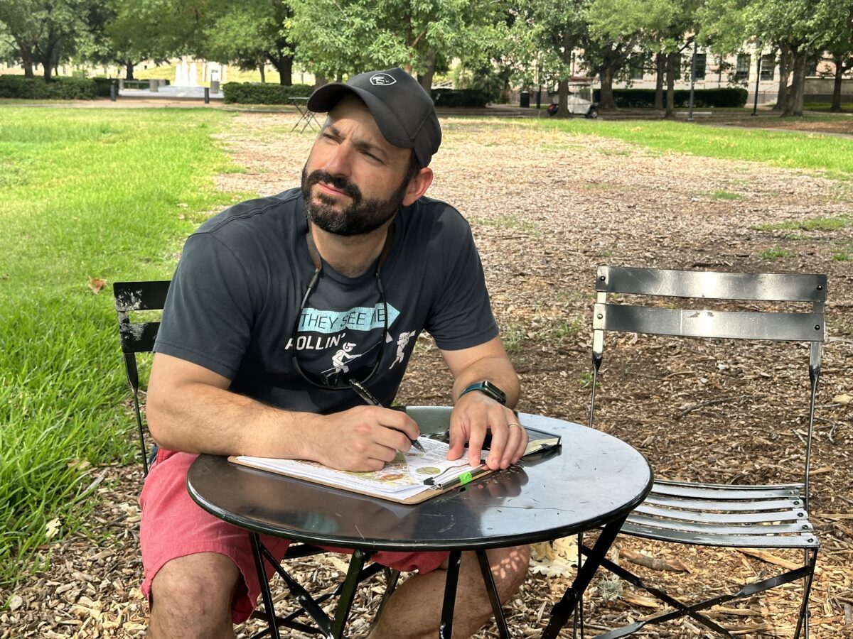 Scout photo from Cut To Create's overview video for Rice University's Doerr Institute for New Leaders.