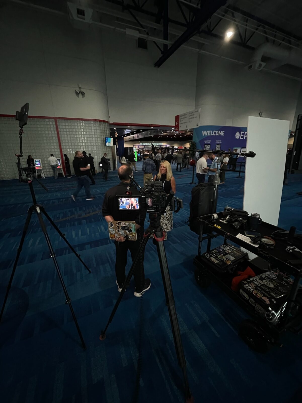 Behind the scenes at the EPC Show in Houston Texas at the George R Brown Convention Center