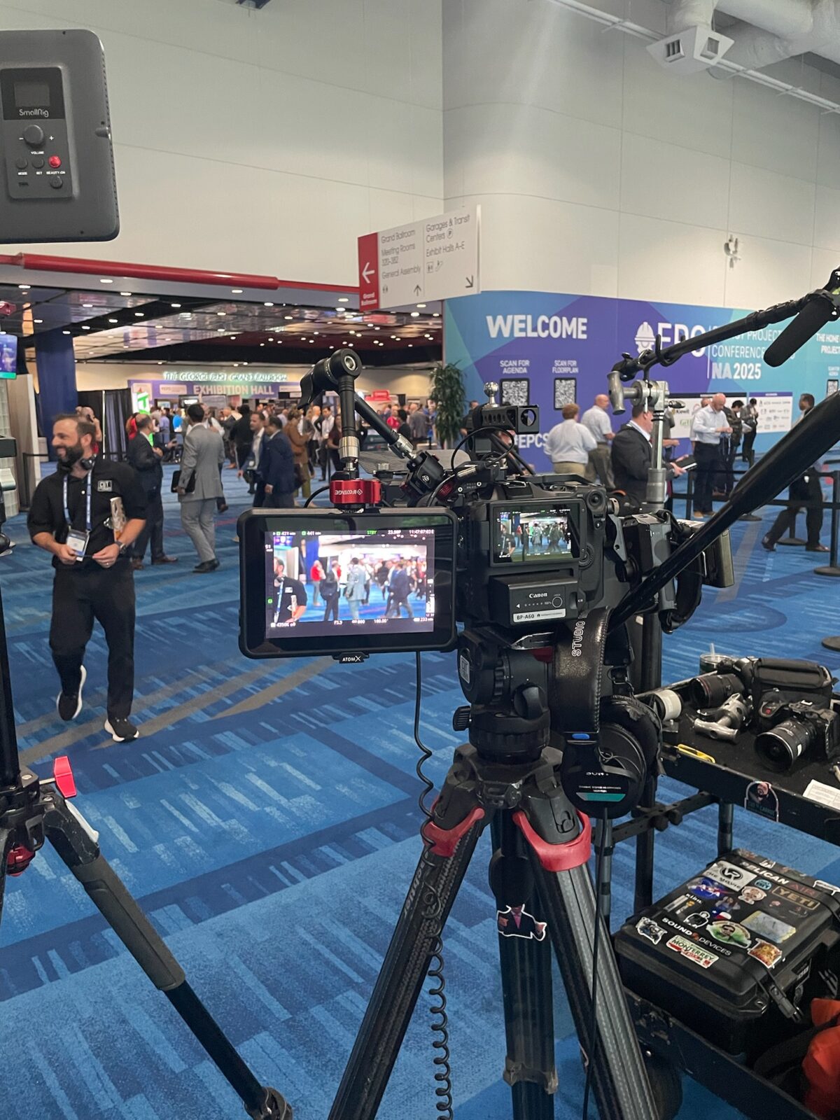 Behind the scenes at the EPC Show in Houston Texas at the George R Brown Convention Center