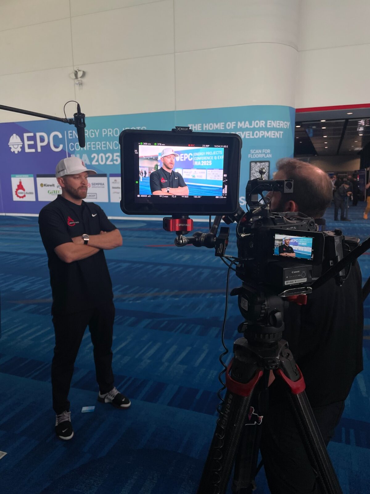 Behind the scenes at the EPC Show in Houston Texas at the George R Brown Convention Center