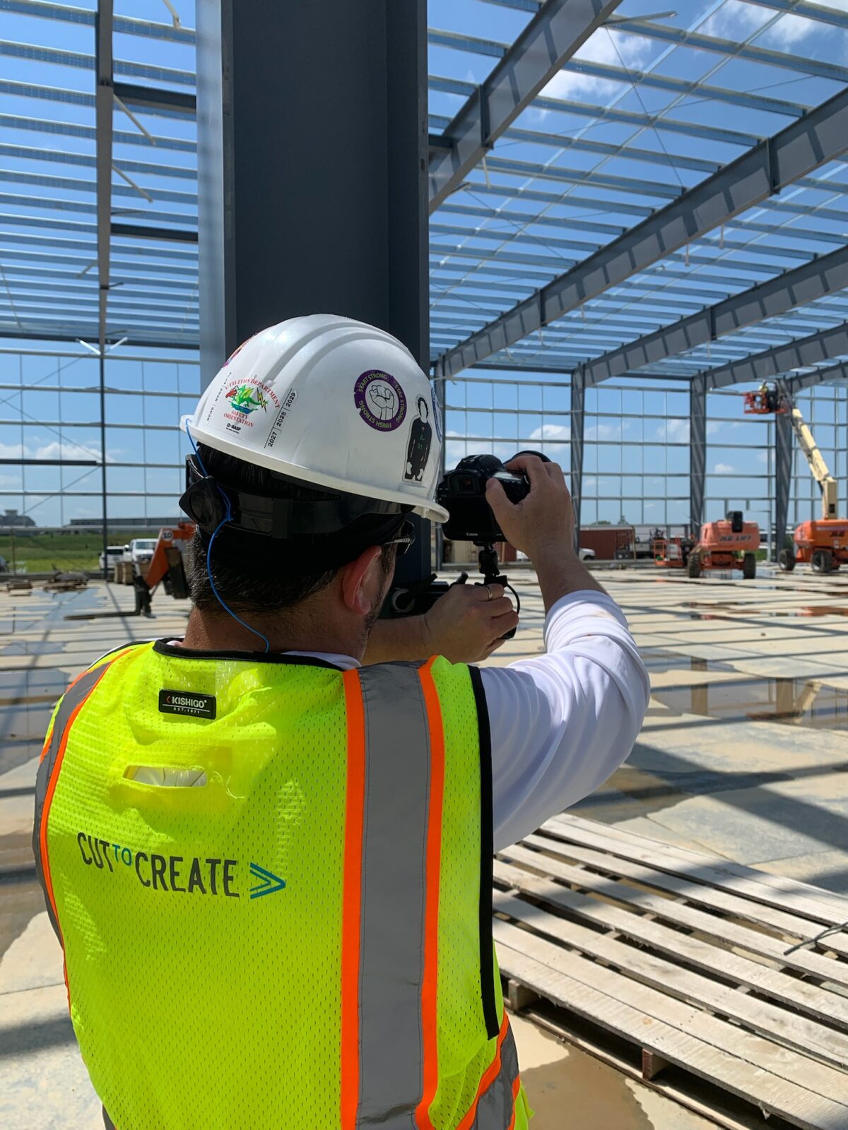 Time lapse set up for a video production shoot in Omaha Nebraska for BlueScope