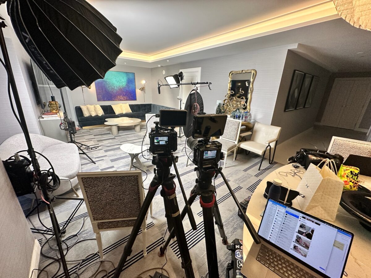 Behind the scenes with Cut To Create on our project with Hexagon in Las V