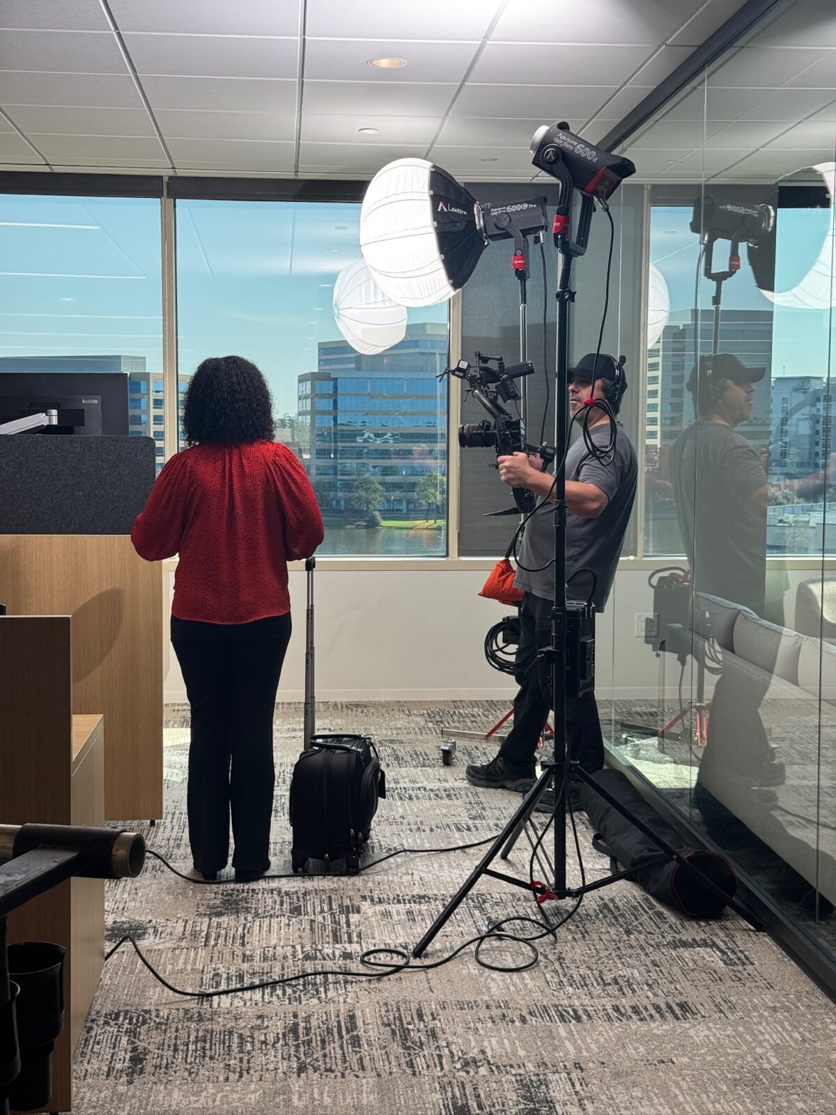 Behind the scenes with Cut To Create for Chevron Phillips Chemical and their new headquarters in The Woodlands, TX