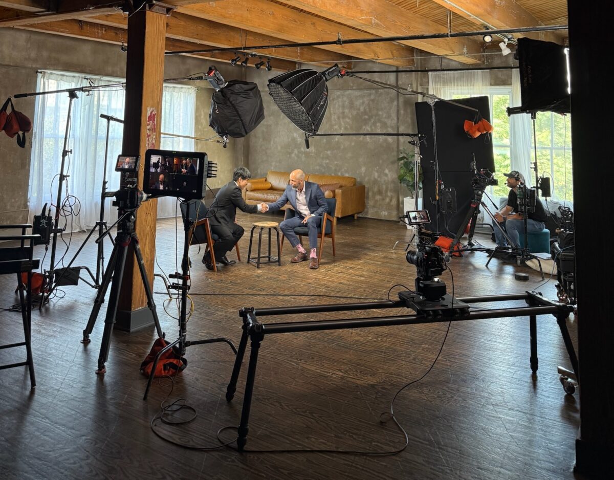 Behind the scenes with Cut To Create video production in Houston Texas for a project with Mitsubishi Heavy Industries