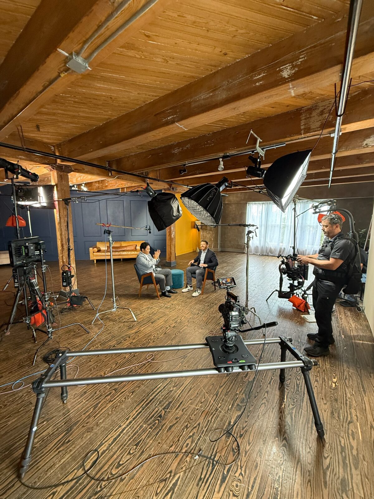 Behind the scenes with Cut To Create video production in Houston Texas for a project with Mitsubishi Heavy Industries