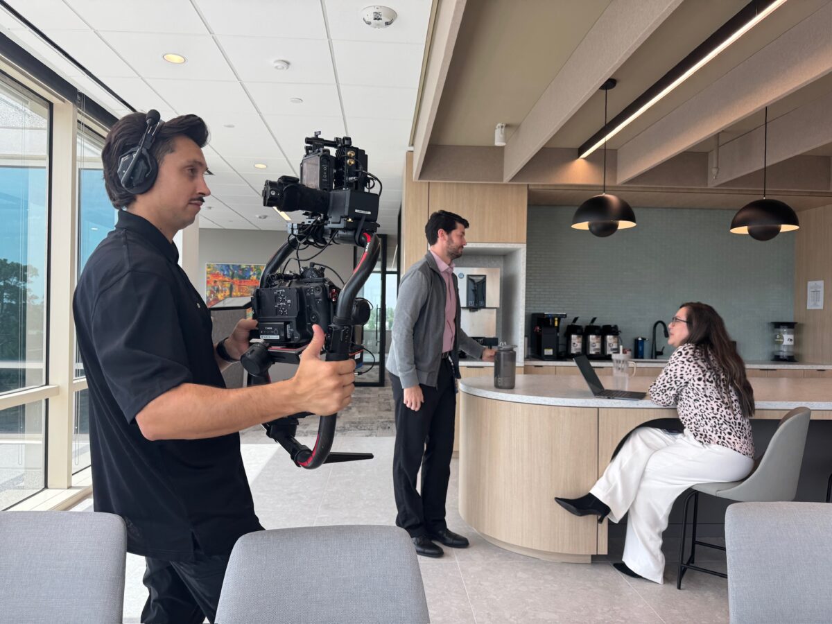 Behind the scenes with Cut To Create for Chevron Phillips Chemical and their new headquarters in The Woodlands, TX