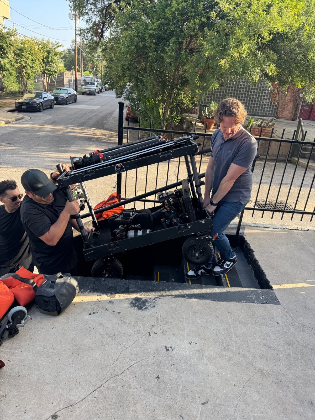 Behind the scenes with Cut To Create video production in Houston Texas for a project with Mitsubishi Heavy Industries