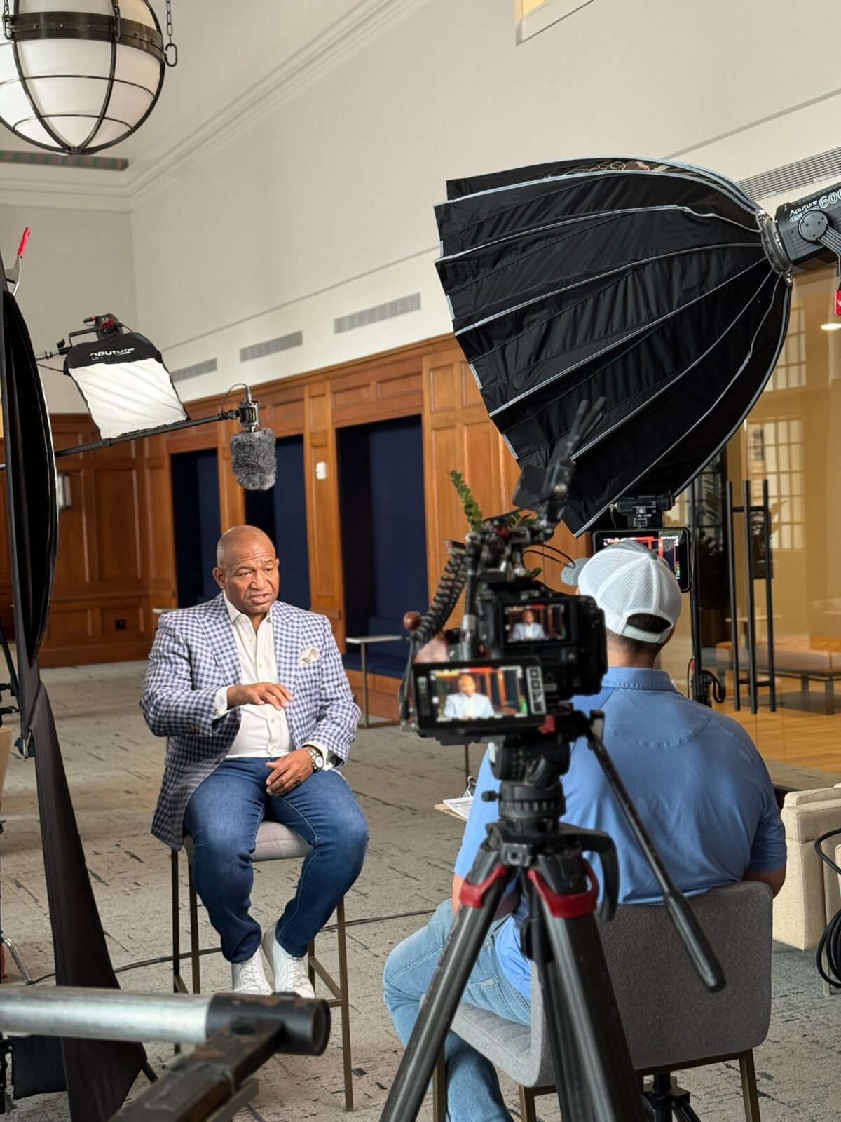 Behind the scenes of our interview with Bernard Banks, Director of the Rice University Doerr Institute for New Leaders